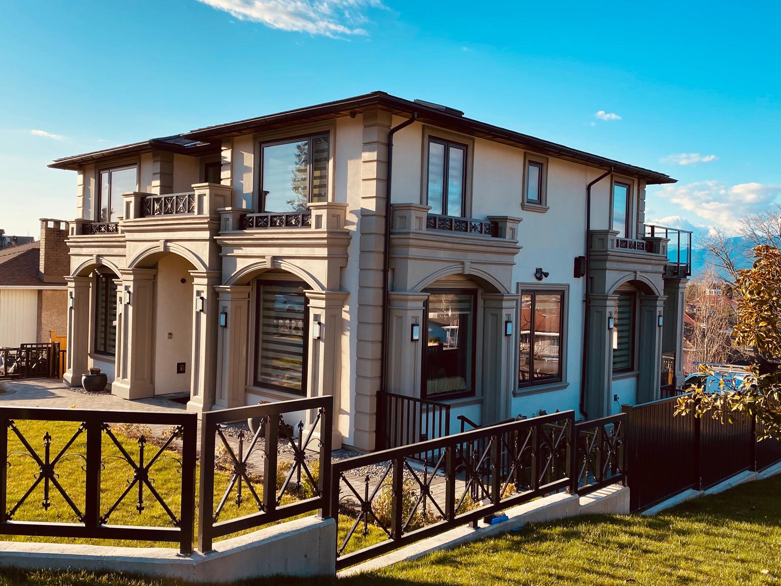 Classical European Estate — Side Elevation